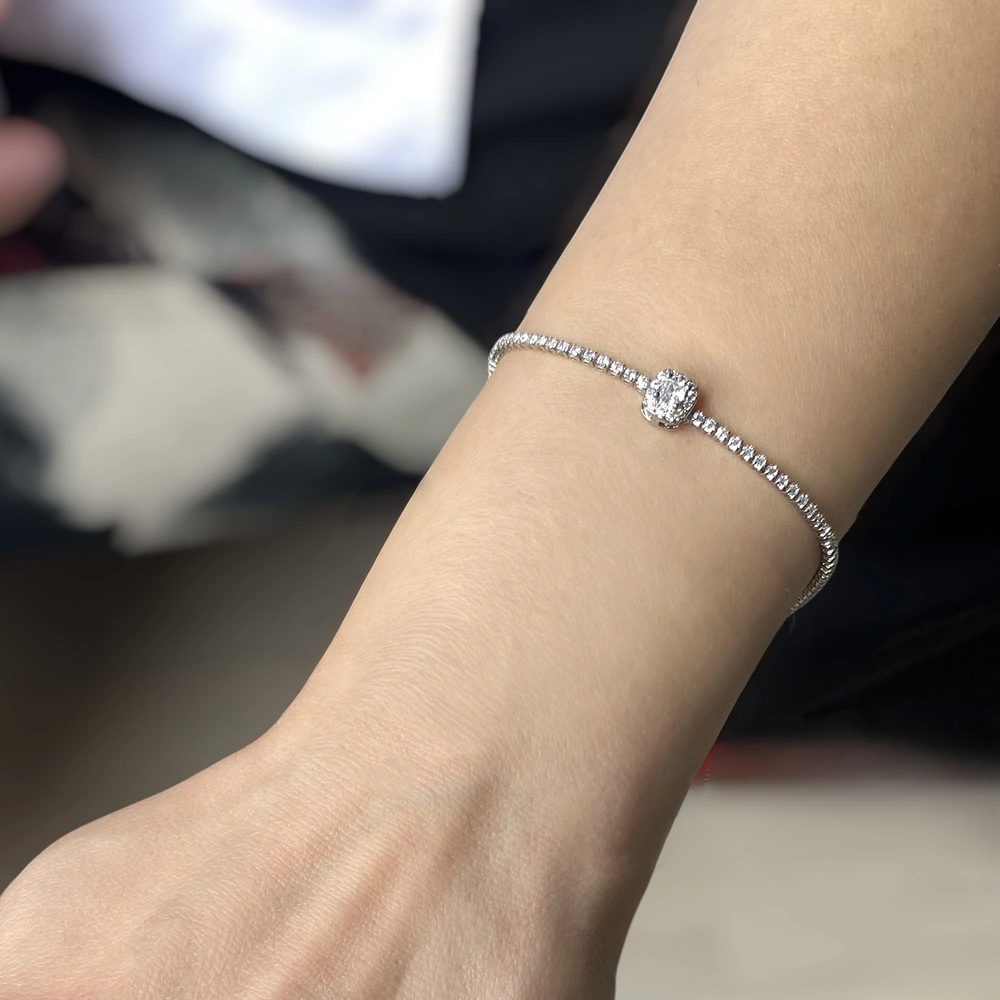 Minimal Kare Taşlı Bileklik