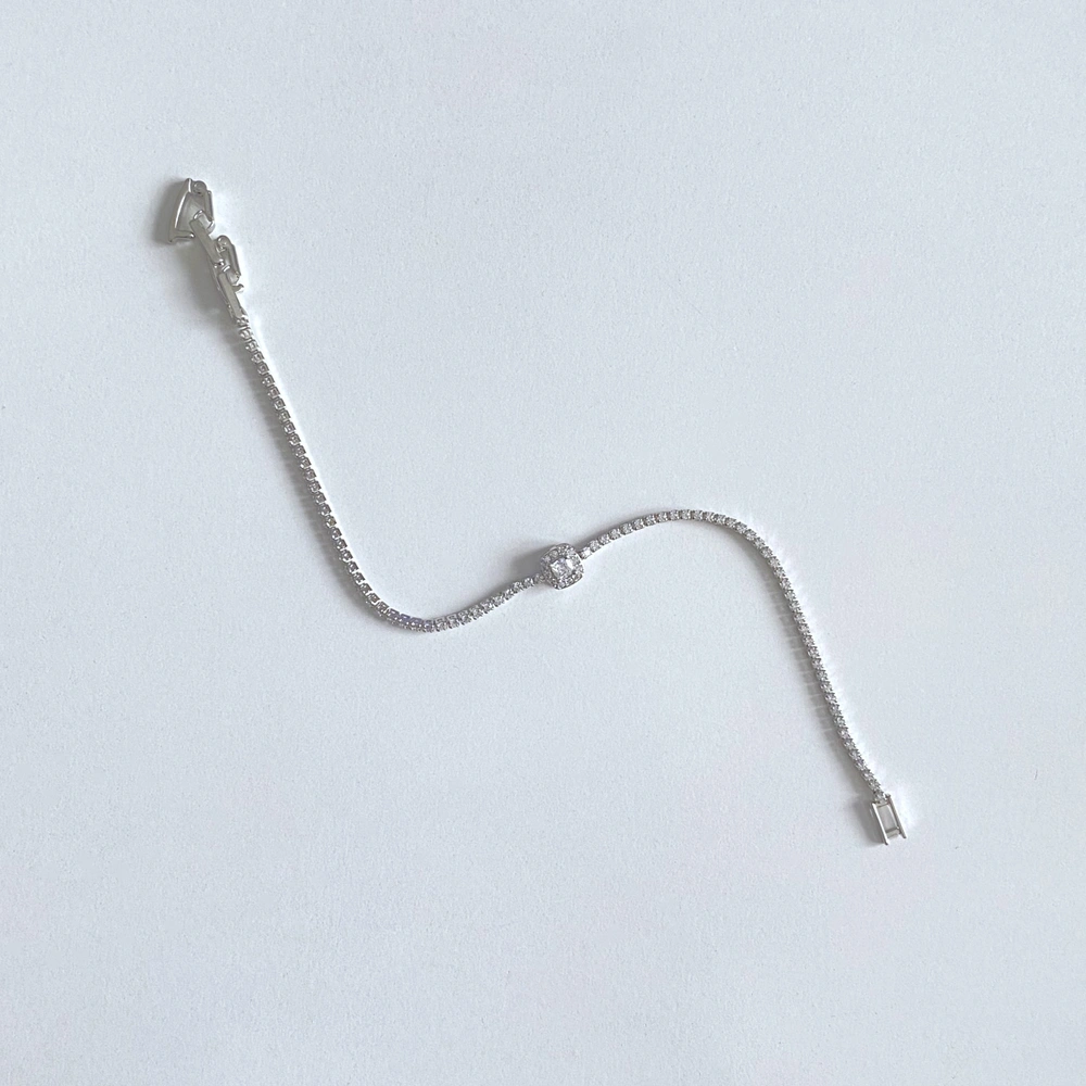 Minimal Kare Taşlı Bileklik